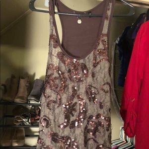 Sequin tank top